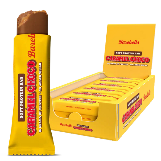 BAREBELLS BARS SOFT CARAMEL CHOCO 55GR X 12UDS