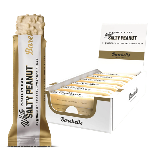 BAREBELLS BARS WHITE SALTY PEANUT 55GR X 12UDS