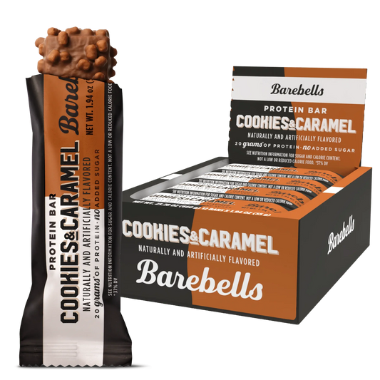 BAREBELLS BARS COOKIES & CARAMEL 55G X 12UDS